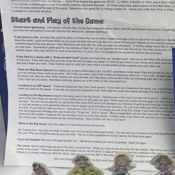 RARE! Pimps and Ho's Board Game Deluxe Edition ~ ADULT Content! - Picture 12 of 12